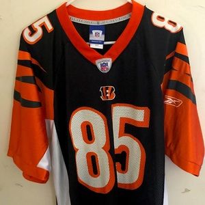 #Throwback 2009 Chad “OchoCinco” Johnson Black Orange & White Bengals jersey
